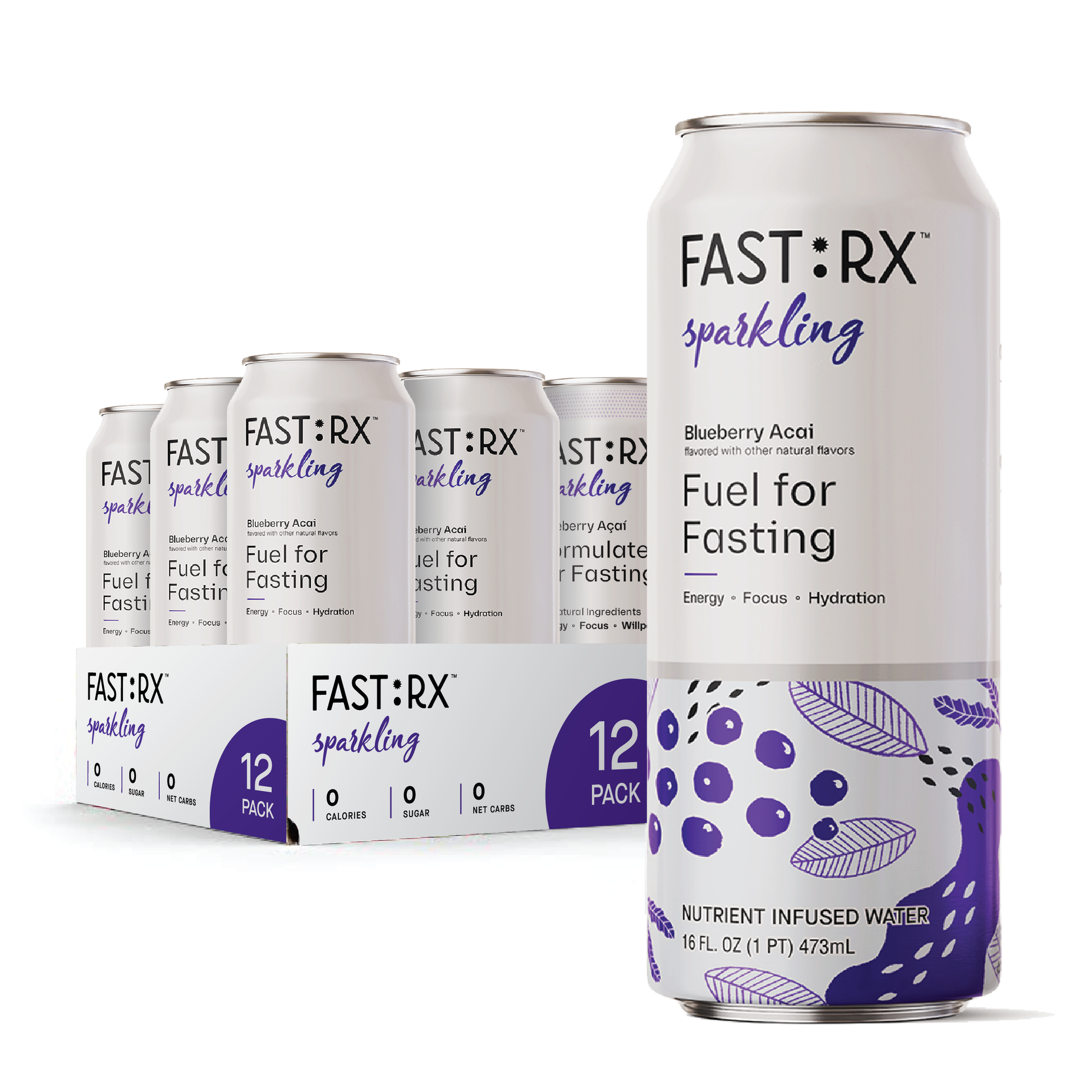 FAST:Rx Bluebery sparking Supplement fasting drink