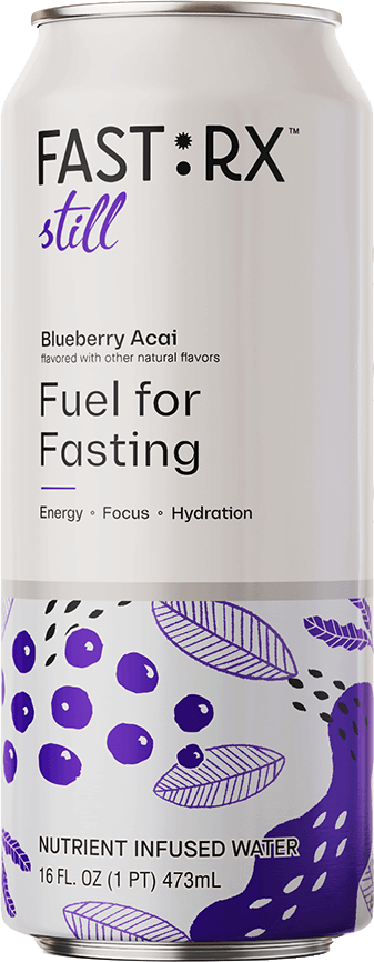 FAST:RX Still Blueberry Acai Zero Sugar Keto drink Hydrating fasting water transparent