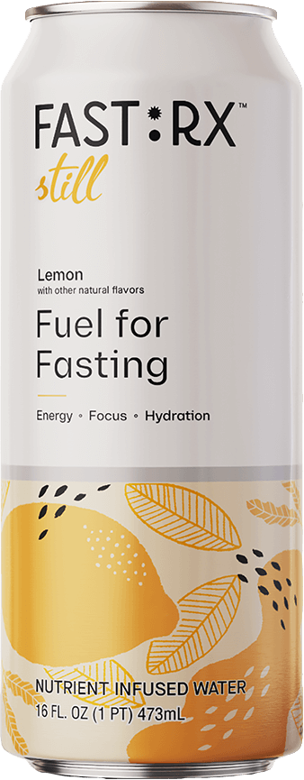 FAST:RX Still Meyer Lemon Zero Sugar Keto drink Hydrating fasting water transparent